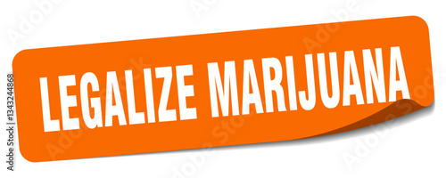 legalize marijuana sticker. legalize marijuana label