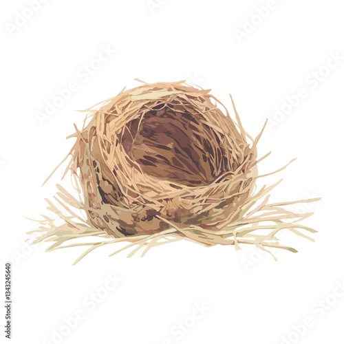 Nest nest illustration artistic vector