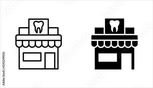 dental clinic icon set, Vector illustration on white background