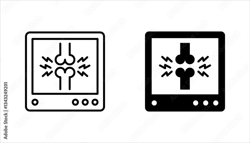X-ray icon set. Medical scan. Vector illustration on white background X-ray icon set. Medical scan. Vector illustration on white background