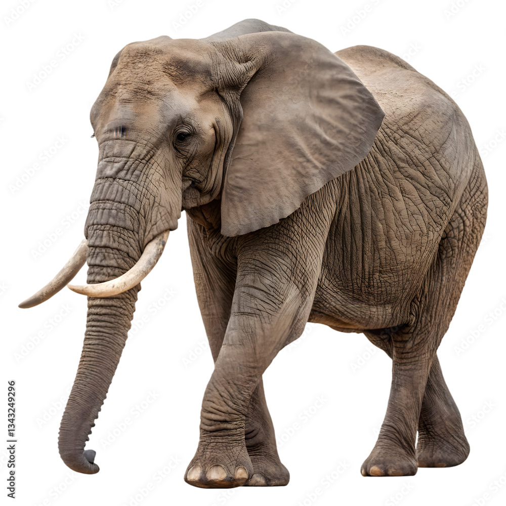 Fototapeta premium elephant isolated on white