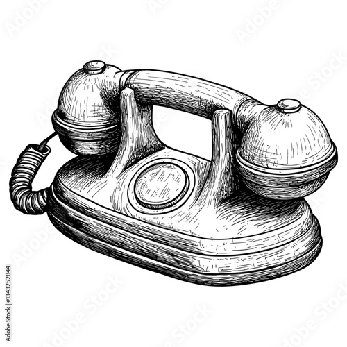 Phone style art communication vector