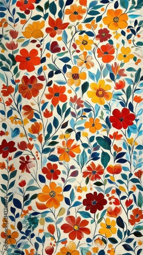 Fondo de flores coloridas