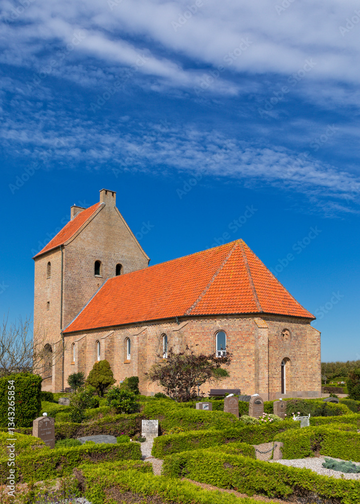 Fototapeta premium Church at Lønstrup, Denmark