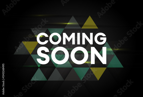 modern coming soon poster with stay tuned message