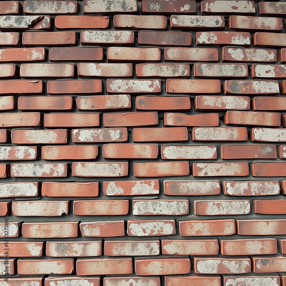 Aged Brick Wall Texture - Faded Paint Patina Aged Brick Wall Texture - Faded Paint Patina