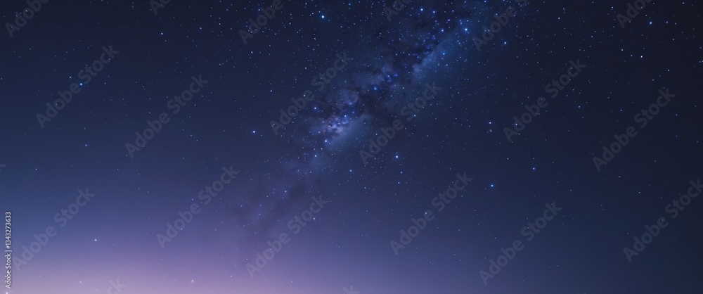 Fototapeta premium Stunning starry night sky background - outer space modern image.