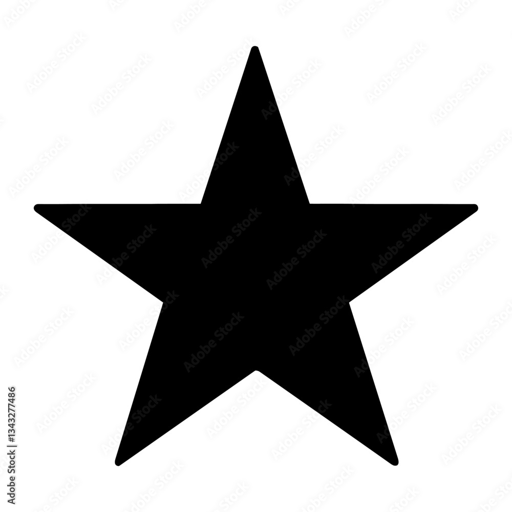 Simple black star icon vector Simple black star icon vector