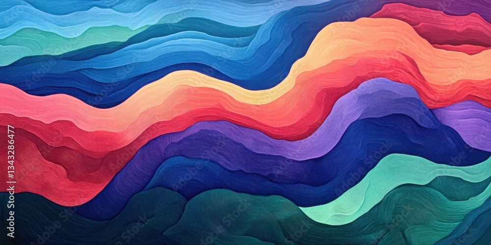 Diseño abstracto en colores vibrantes