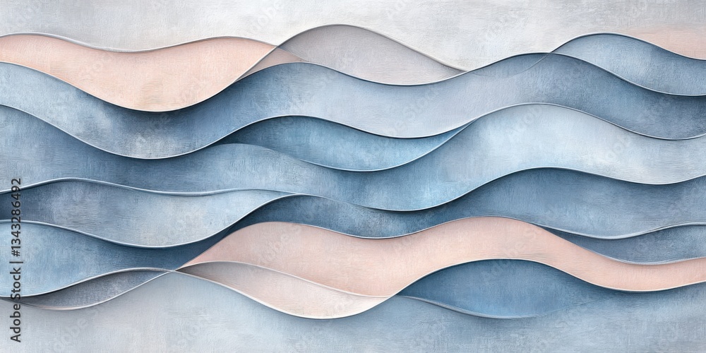Diseño abstracto líneas onduladas