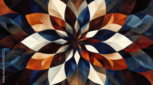 Obraz na płótnie Dibujo abstracto con colores cálidos y fríos w salonie