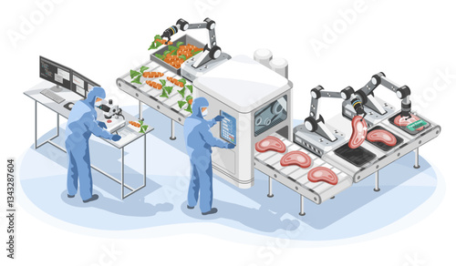 Future of Sustainable Food High-Tech Plant-Based Meat Manufacturing with AI and Automation