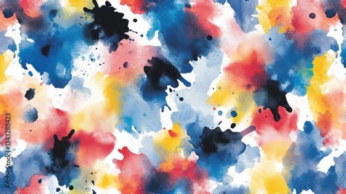 Obraz na płótnie Arte abstracto manchas de acuarela colores vibrantes w salonie
