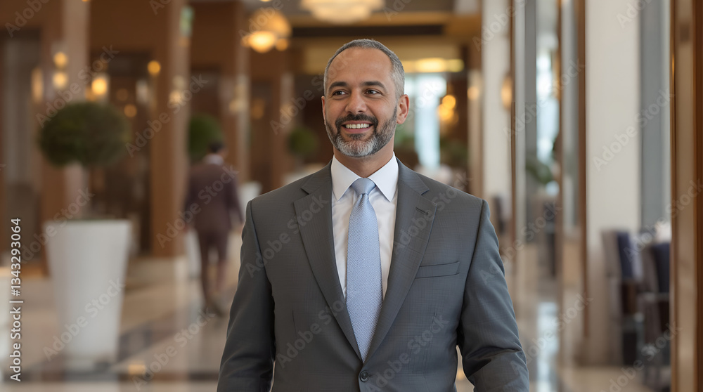 Portrait of a confident young businessman in a suit smiling outdoors Portrait of a confident young businessman in a suit smiling outdoors