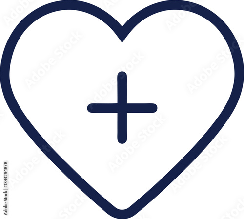 Stroke Health Icon – Medical Line Symbol for Brain, Emergency, and Healthcare Awareness