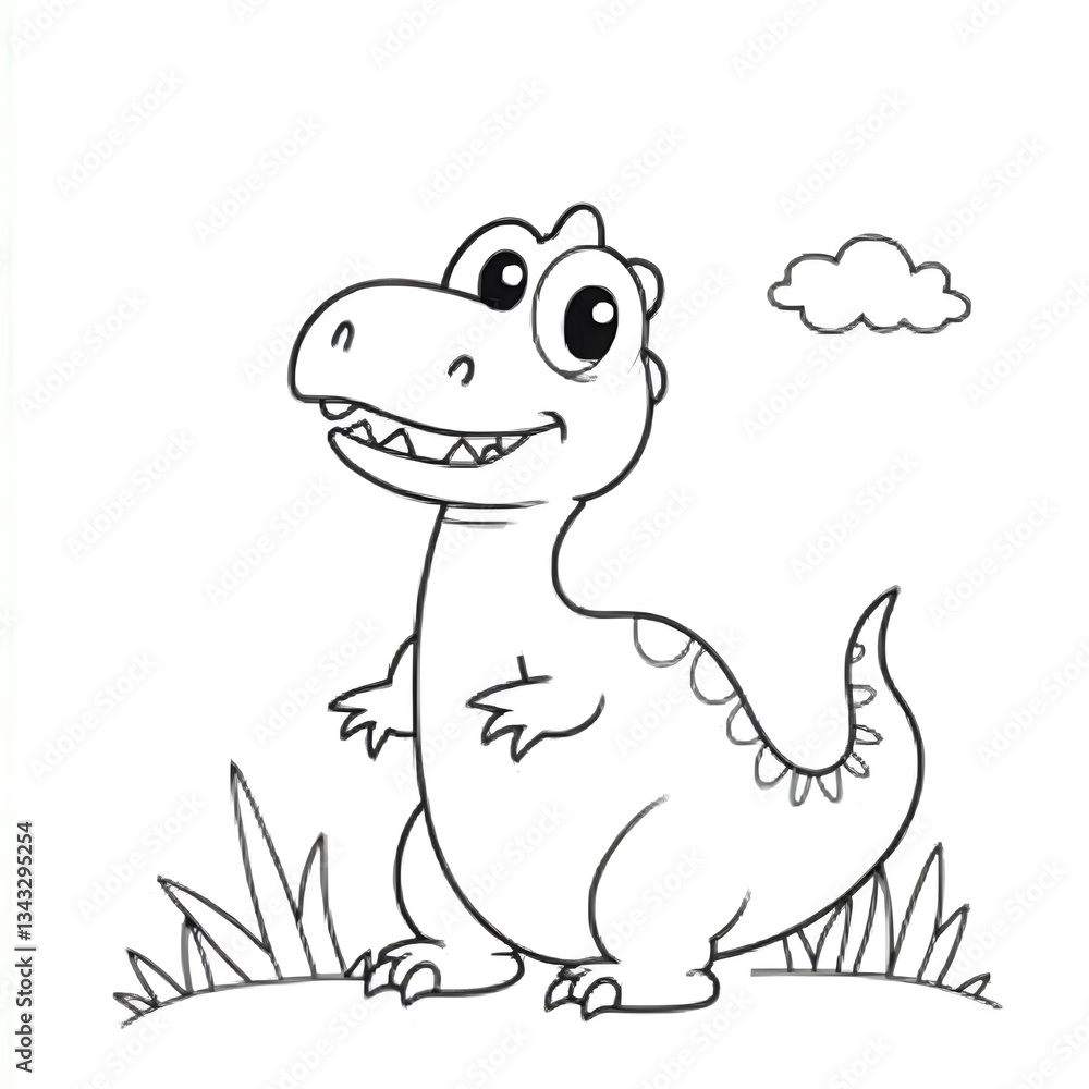 Step into the prehistoric world of cuteness with this Kawaii Velociraptor Coloring Page! This adorable baby Velociraptor is designed with bold, thick outlines, making it perfect for coloring book love Step into the prehistoric world of cuteness with this Kawaii Velociraptor Coloring Page! This adorable baby Velociraptor is designed with bold, thick outlines, making it perfect for coloring book love