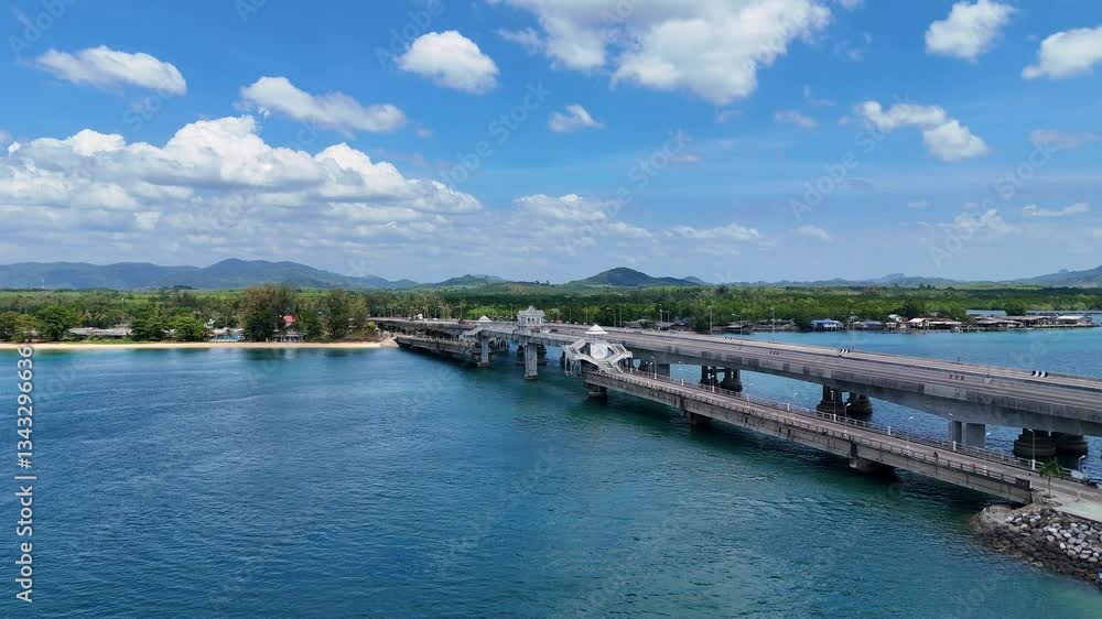 Aerial View of Sarasin Bridge Aerial View of Sarasin Bridge