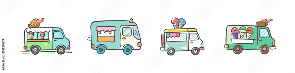 ice cream truck icon, ice cream truck vector illustration-simple illustration of ice cream truck, perfect for ice cream truck logos and icons ice cream truck icon, ice cream truck vector illustration-simple illustration of ice cream truck, perfect for ice cream truck logos and icons