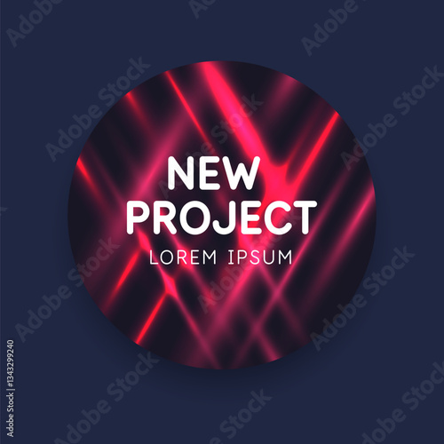 Modern abstract background with geometric elements. Beautiful illustration for the design. Vector graphics. Colorful vivid illustration. A template for placing text and information.