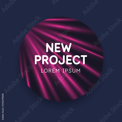 Modern abstract background with geometric elements. Beautiful illustration for the design. Vector graphics. Colorful vivid illustration. A template for placing text and information.