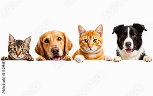 Fluffy and Friendly Cats and Dogs Looking Curious – The Ultimate Pet Companions