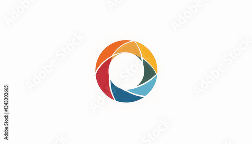 Geometric abstract representation of the Treaty of Rome document, symbolism