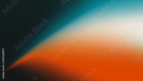 dark grainy banner background orange white teal black color gradient abstract poster header cover backdrop design glowing noise texture effect
