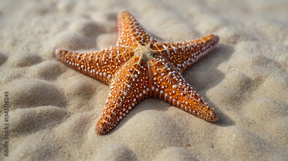 Starfish close-up. Starfish on the sand. Summer mood. Starfish close-up. Starfish on the sand. Summer mood.