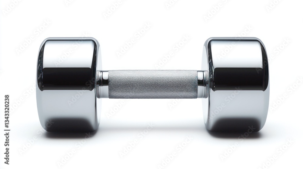 Single Steel Dumbbell with Smooth Metallic Finish Single Steel Dumbbell with Smooth Metallic Finish