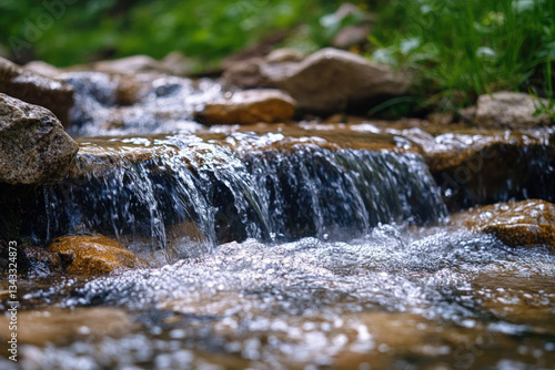 A close-up of fresh spring ...