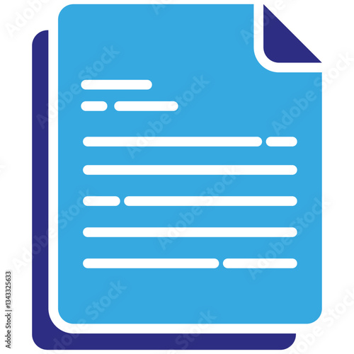 Contract icon in Glyph Dual Color Style. Simple Vector Design. Simple Vector Glyph Icon