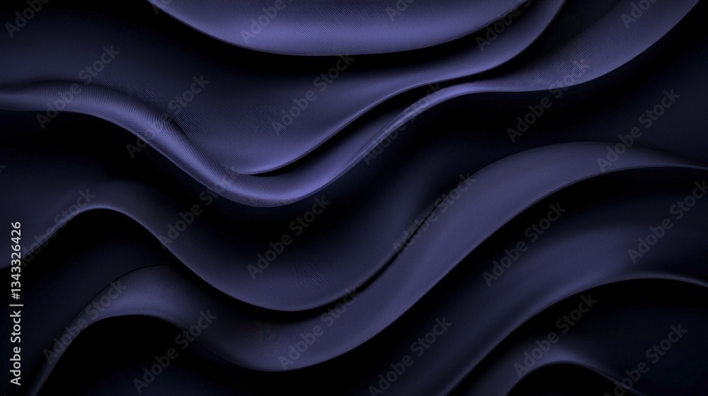 Elegant Dark Blue Abstract Waves Soft Satin Background Texture Elegant Dark Blue Abstract Waves Soft Satin Background Texture