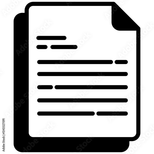 Contract icon in Mix Filled Style. Simple Vector Design. Simple Vector Outline Filled Icon