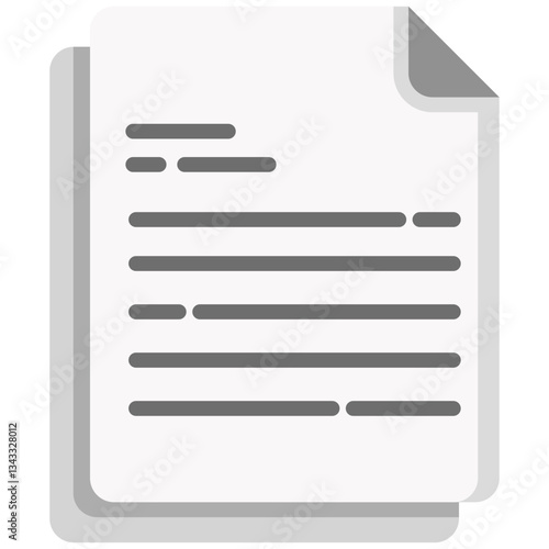 Contract icon in Flat Color Style. Simple Vector Design. Simple Vector Flat Icon