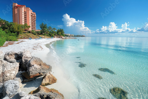 A scenic beach at Clearwate...