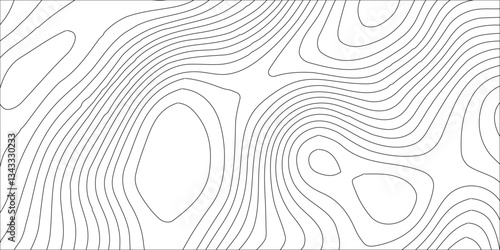 Abstract Blank Detailed Topographic Contour Map Subtle White Vector Background.White wave paper curved reliefs abstract background,paper texture Imitation of a geographical map,