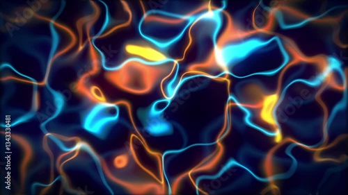 Abstract Fire Background with Glowing Lights and Lines