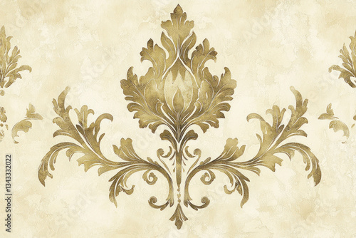 A subtle beige pattern back...