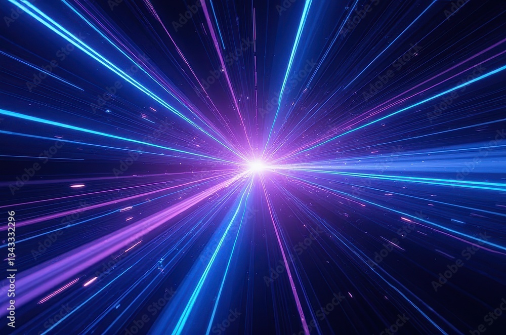 Vibrant Light Rays Expanding in Dynamic Space Abstract Background Vibrant Light Rays Expanding in Dynamic Space Abstract Background