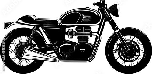 vintag motorcycle illustration