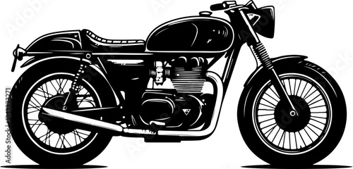 vintag motorcycle illustration