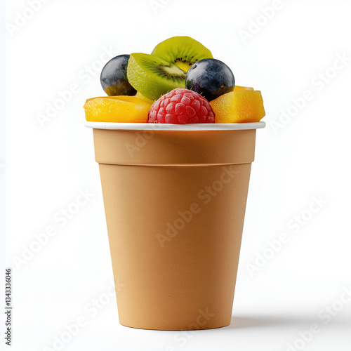 fruit cup isolated