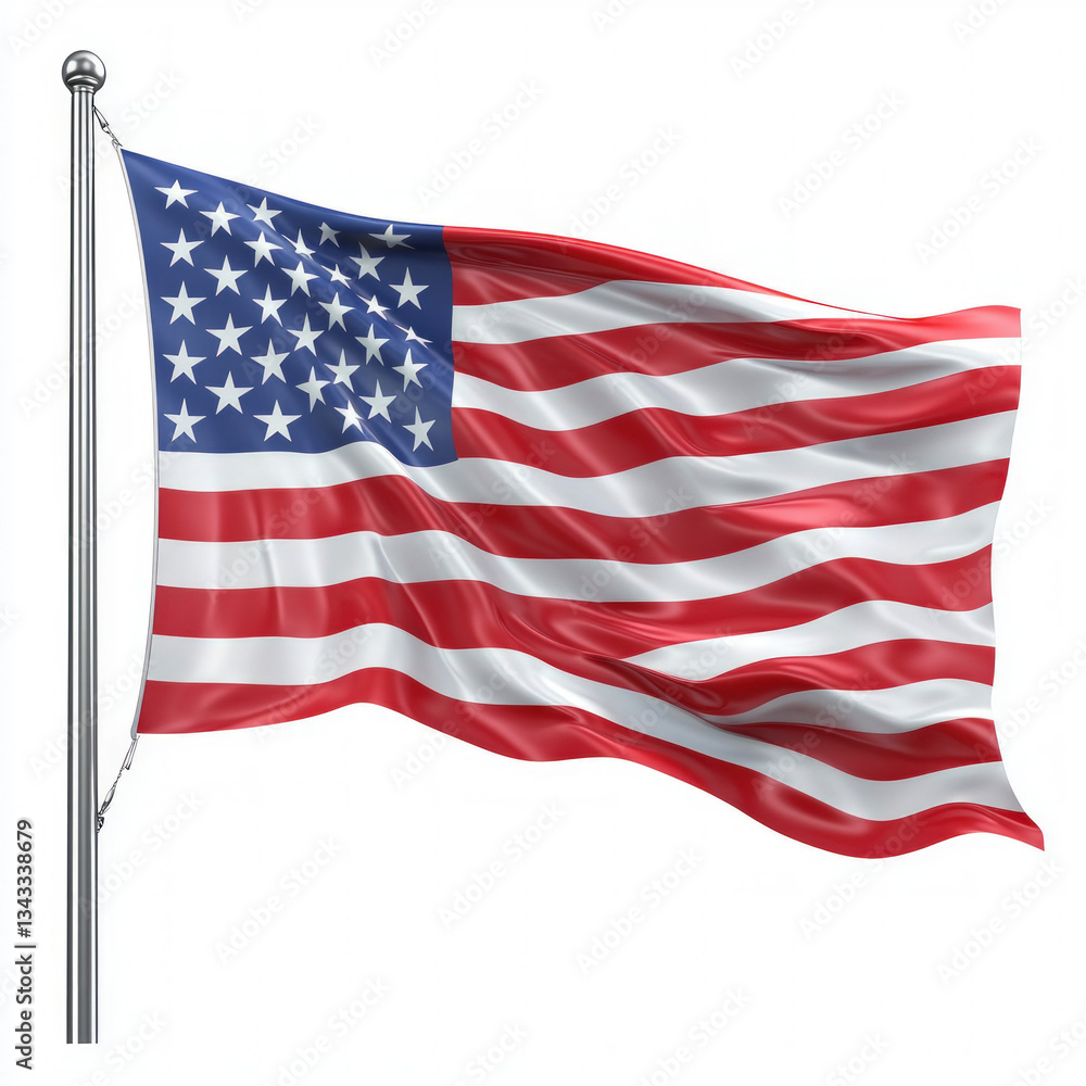 usa flag isolated usa flag isolated