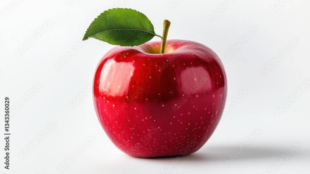 A fresh red apple with a smooth, shiny surface isolated on a transparent background. A fresh red apple with a smooth, shiny surface isolated on a transparent background.