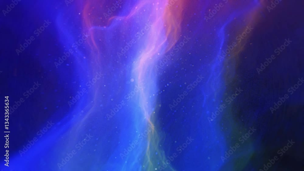 Serene Cosmic Flow – Abstract Nebula