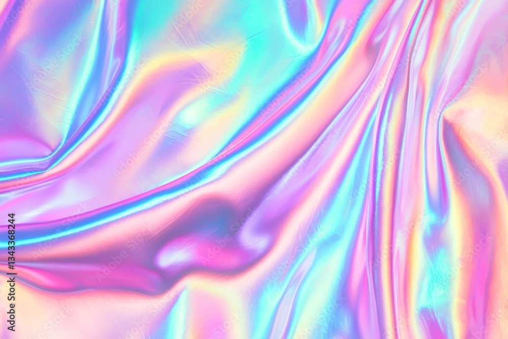 Fototapeta premium Colorful Iridescent Texture Featuring a Rainbow of Hues