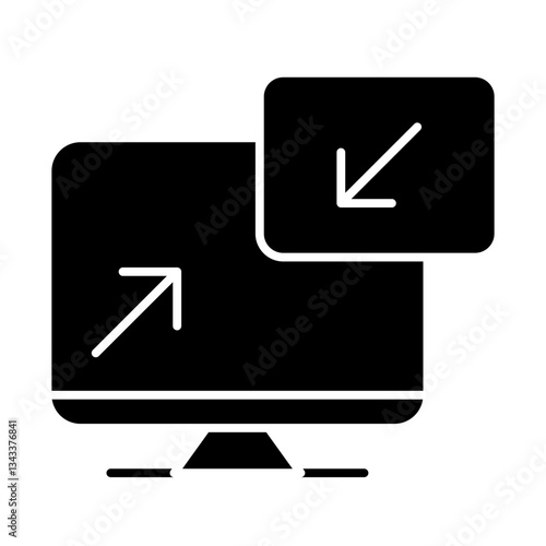 screen sharing glyph icon