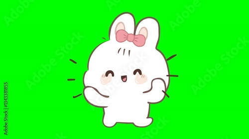A cute and adorable cartoon Rabbit