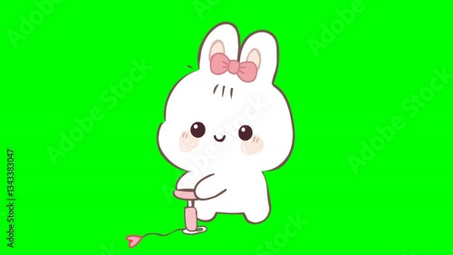 A cute and adorable cartoon Rabbit