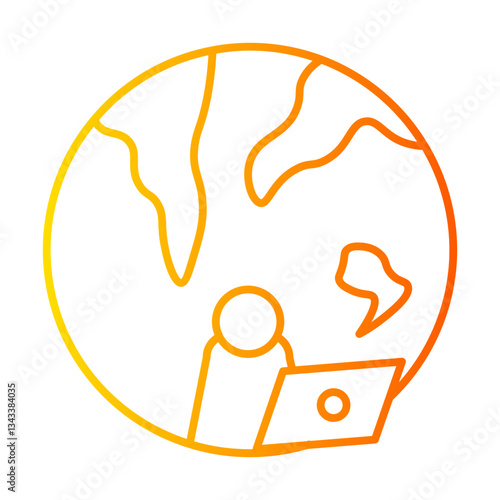 Freelance Work gradient icon